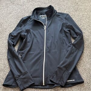 Sunice Women’s Full Zip Athletic Jacket Black Lightweight Size S